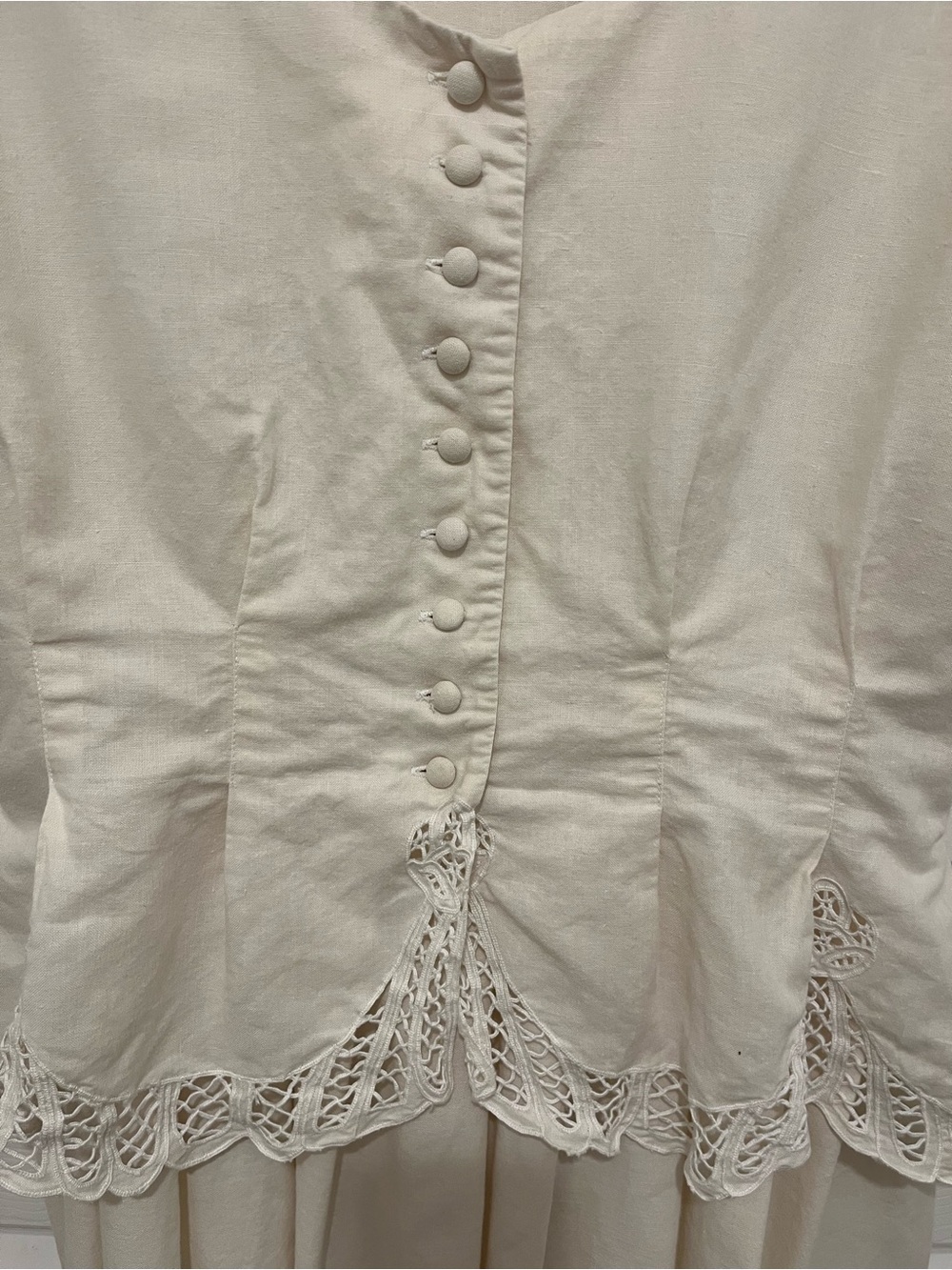 Vintage Plaza South 1980s Romantic Victorian Revival Dress Size 10 - Picture 2 of 12